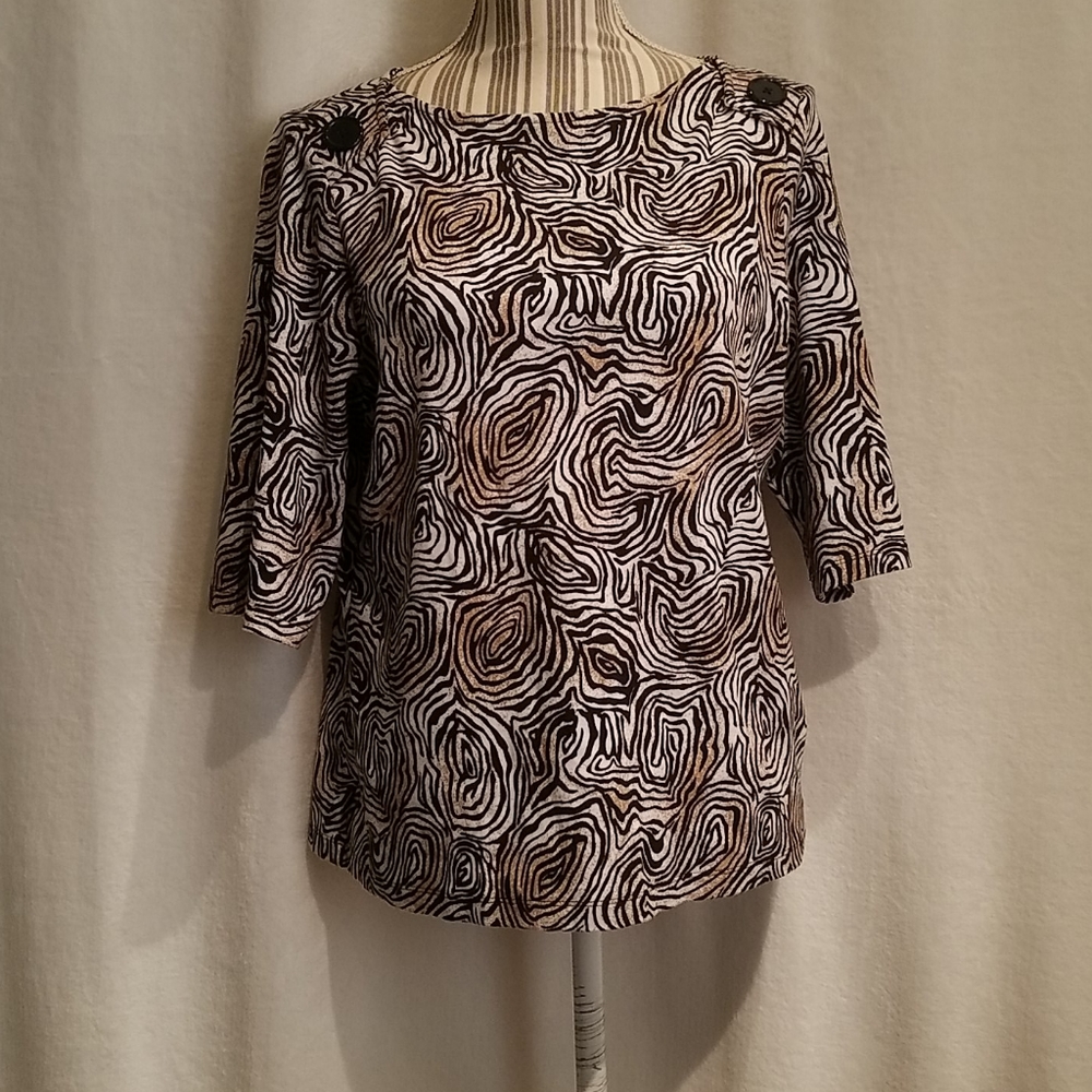 Westbound Petites Printed top Size PL
